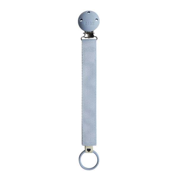 BIBS Pacifier Clip Ribbon - Dusty Blue (Min. of 2 PK , multiples of 2 PK)