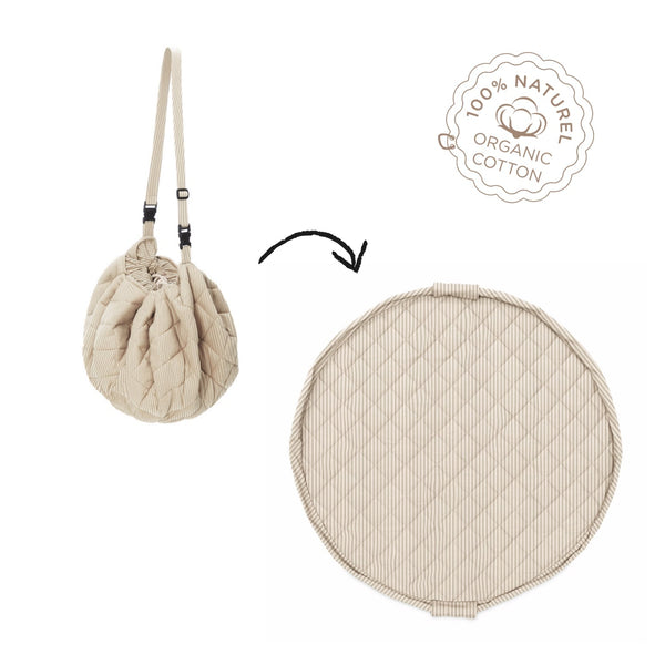 Play&Go Stripes Blue  organic babymat