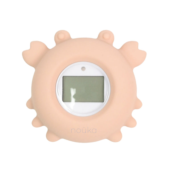 noüka Bathtub Safety Thermometer Crab - Soft Blush