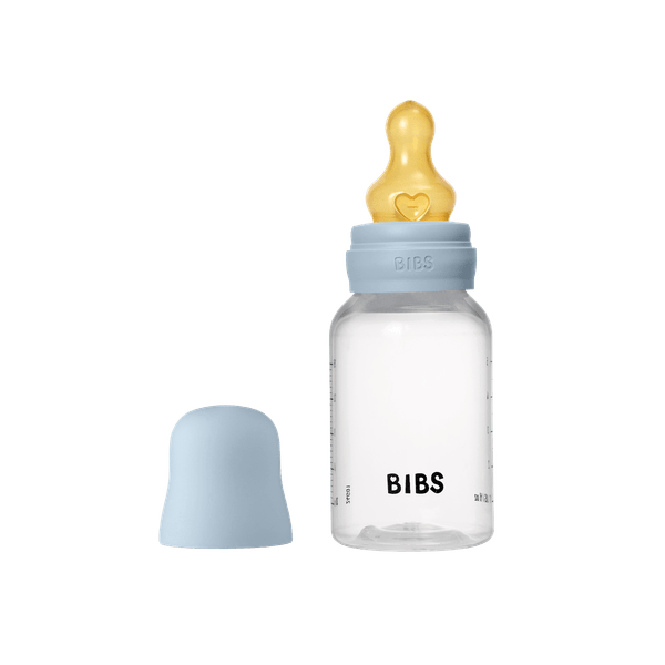 BIBS BPA-Free PP Baby Bottle Round Latex 1 pack 150 ml Slow Flow Baby Blue