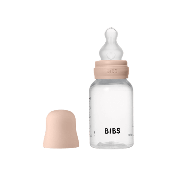 BIBS BPA-Free PP Baby Bottle Round Silicone 1 pack 150 ml Slow Flow Blush