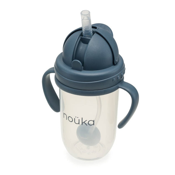noüka Non-Spill Weighted Straw Cup 9 oz - Deep Ocean