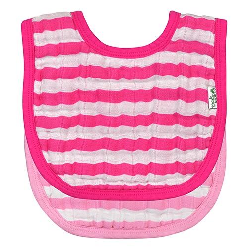 Green Sprouts Muslin Bibs Made From Organic Cotton 2pk- Pink