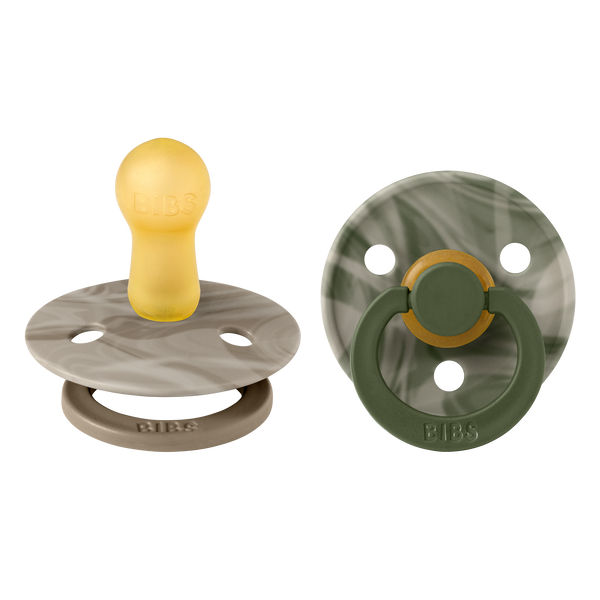 BIBS Pacifier Original COLOUR TIE-DYE Camo 2 PK Green Mix
