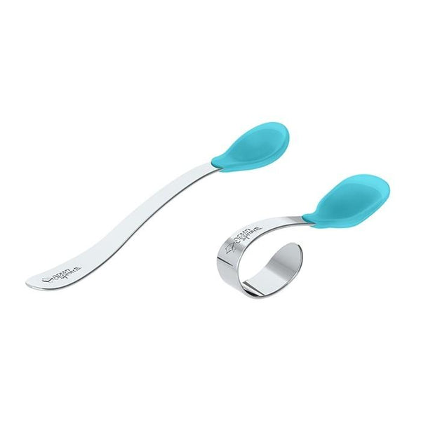 Green Sprouts Learning Spoon Set Aqua 2pk