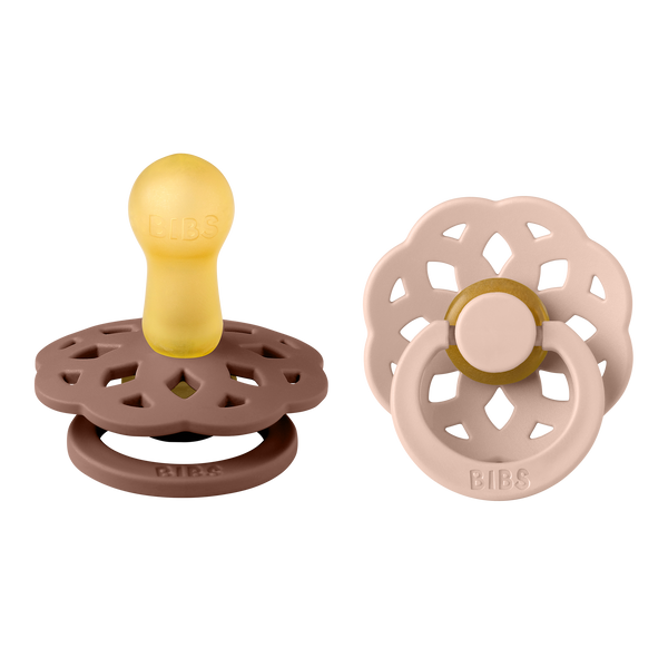 BIBS® Pacifier Boheme Latex 2 PK Woodchuck / Blush