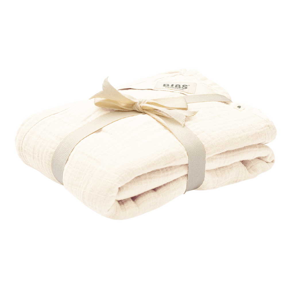 BIBS Cuddle Swaddle Muslin 120x120cm Ivory MAIGHAN S