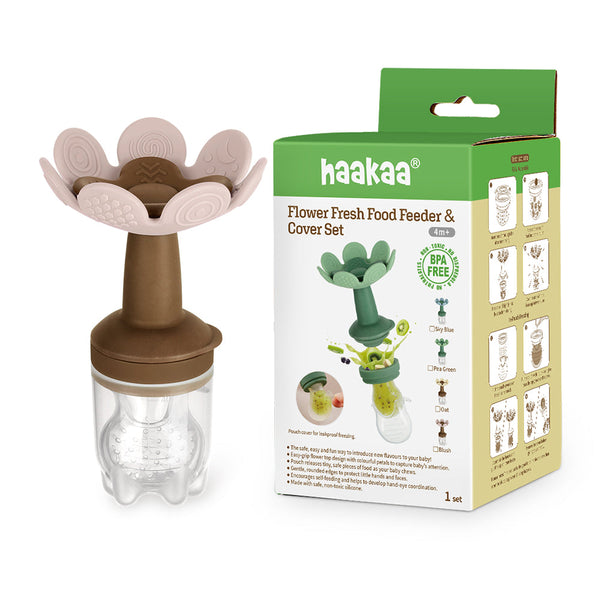 Flower Fresh Food Feeder & Cover Set - Blush