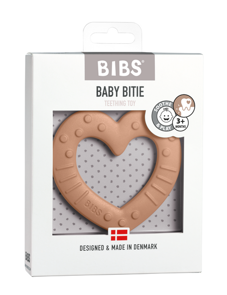 BIBS Baby Bitie Heart Peach ONE SIZE
