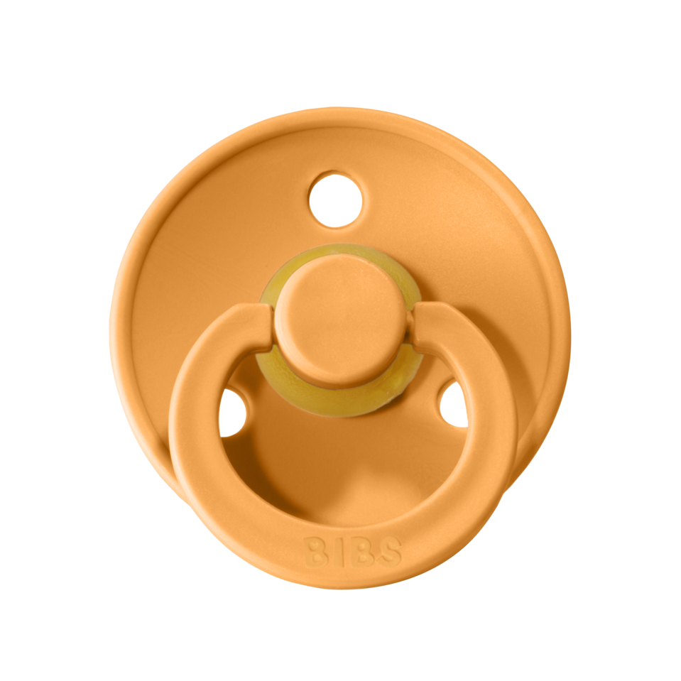 BIBS Pacifier Original COLOUR Latex 2 PK Apricot MAIGHAN'S