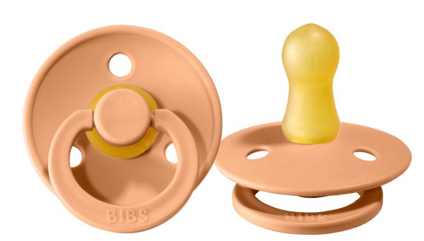 BIBS Pacifier Original COLOUR Latex 2 PK Peach