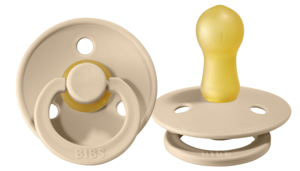 BIBS Pacifier Original COLOUR Latex 2 PK Vanilla