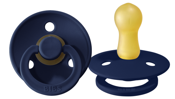BIBS Pacifier Original COLOUR Latex 2 PK Deep Space