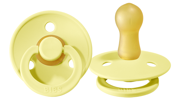 BIBS Pacifier Original COLOUR Latex 2 PK Sunshine