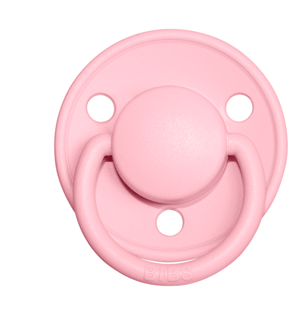 BIBS Pacifier De Lux Silicone 2 PK Baby Pink ONE SIZE MAIGHAN'S