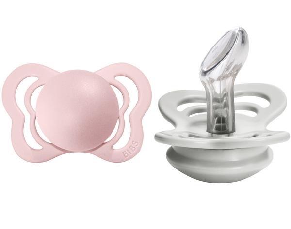 BIBS Pacifier COUTURE Silicone 2 PK Blossom / Haze