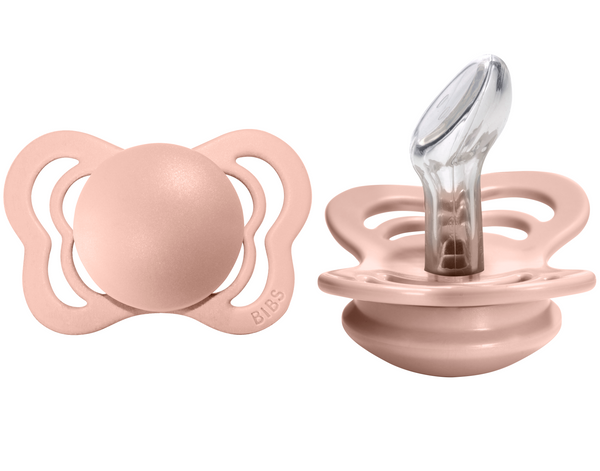 BIBS Pacifier COUTURE Silicone 2 PK Blush