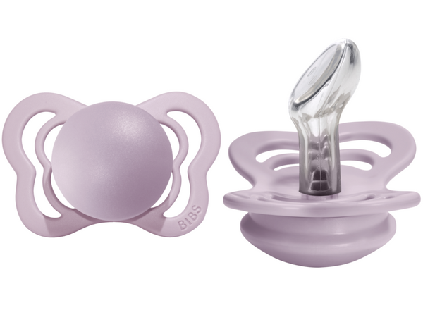 BIBS Pacifier COUTURE Silicone 2 PK Dusky Lilac