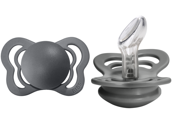 BIBS Pacifier COUTURE Silicone 2 PK Iron