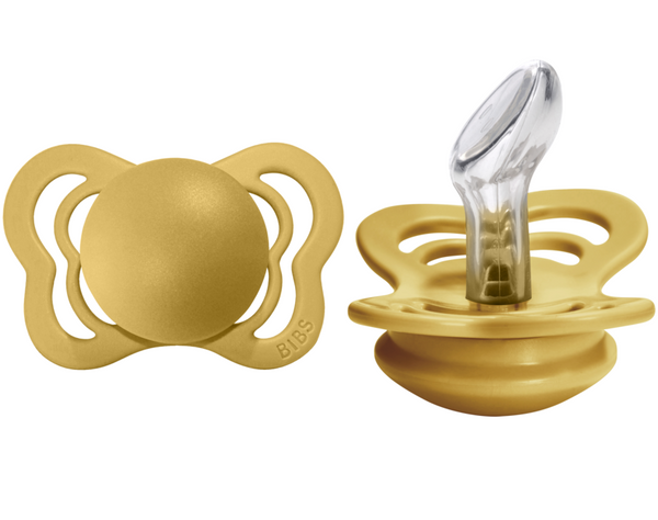 BIBS Pacifier COUTURE Silicone 2 PK Mustard