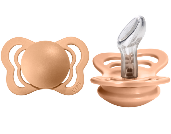 BIBS Pacifier COUTURE Silicone 2 PK Peach