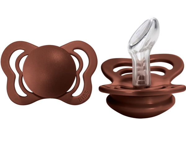 BIBS Pacifier COUTURE Silicone 2 PK Rust