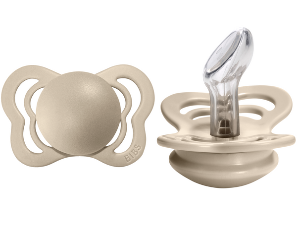 BIBS Pacifier COUTURE Silicone 2 PK Vanilla