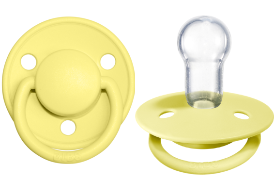 BIBS Pacifier De Lux Silicone 2 PK Sunshine ONE SIZE