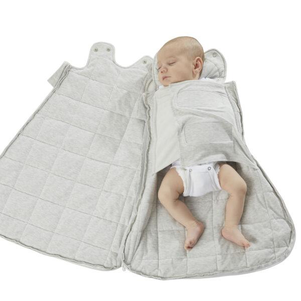 günamüna Swaddle Bag Duvet Bamboo Heather Grey 2.6 TOG
