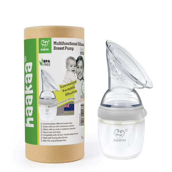 Haakaa Silicone Breast Pump Generation 3 160 ml - Grey