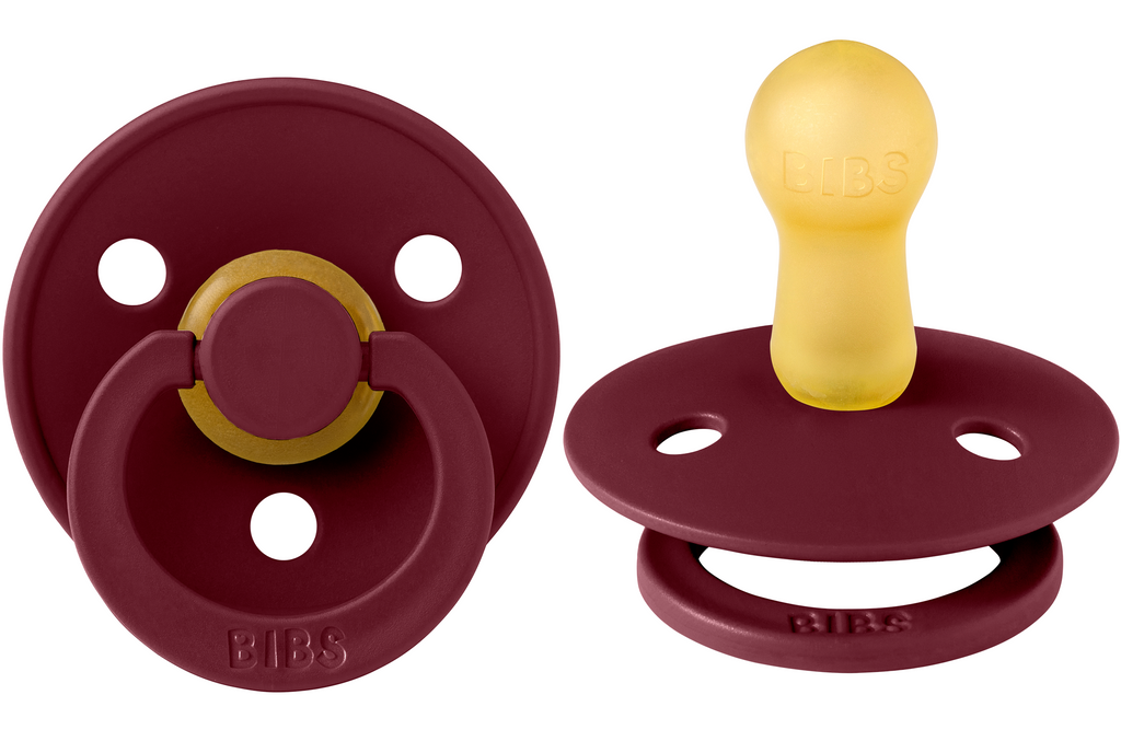 BIBS Pacifier Original COLOUR Latex 2 PK Elderberry MAIGHAN'S
