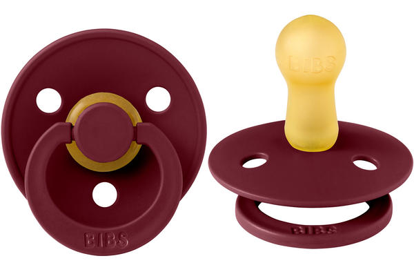 BIBS Pacifier Original COLOUR Latex 2 PK Elderberry