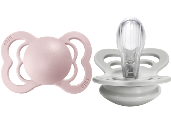 BIBS Pacifier SUPREME Silicone 2 PK Blossom / Haze