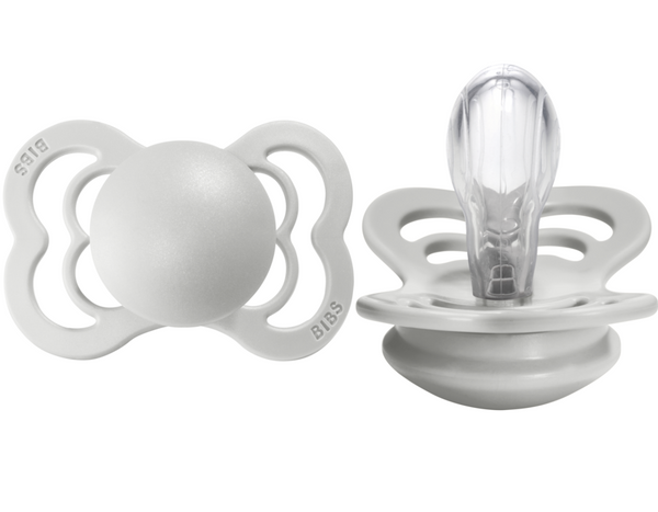 BIBS Pacifier SUPREME Silicone 2 PK Haze