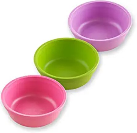 Re-Play 3PK 12Oz Bowls, Butterfly (Lime Green, Bright Pink, Purple)