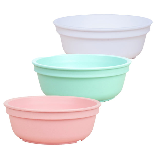 Re-play 3PK 12Oz Bowls, Ice Pink, Mint, White