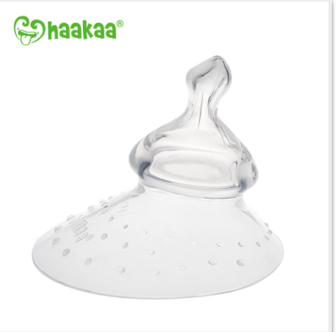 Haakaa Silicone Breastfeeding Nipple Shield with Orthodontic Nipple, 1 PK