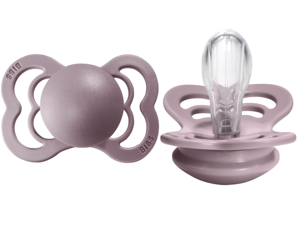 BIBS Pacifier SUPREME Silicone 2 PK Heather