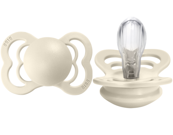 BIBS Pacifier SUPREME Silicone 2 PK Ivory