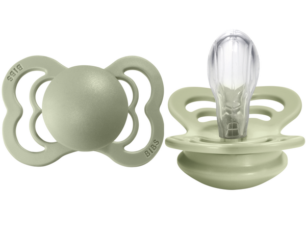 BIBS Pacifier SUPREME Silicone 2 PK Sage
