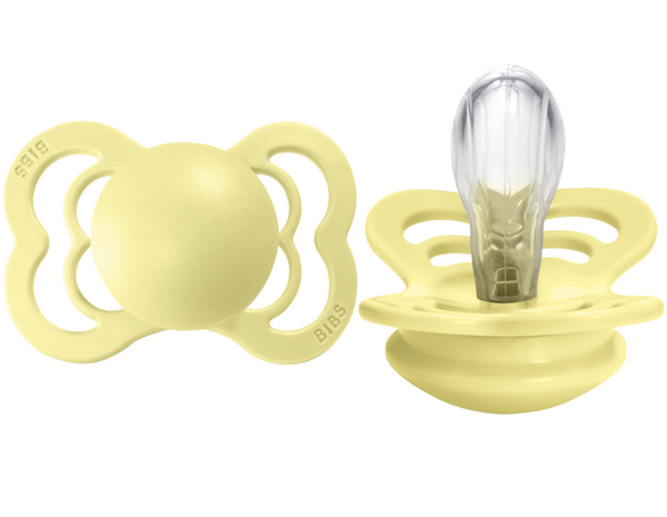 BIBS Pacifier SUPREME Silicone 2 PK Sunshine