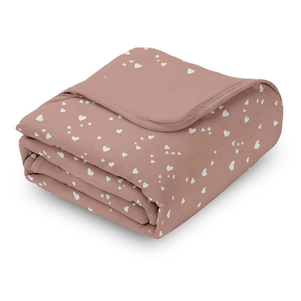 günamüna Mini Cozy Cloud Comforter Baby Blanket 1 TOG - Hearts