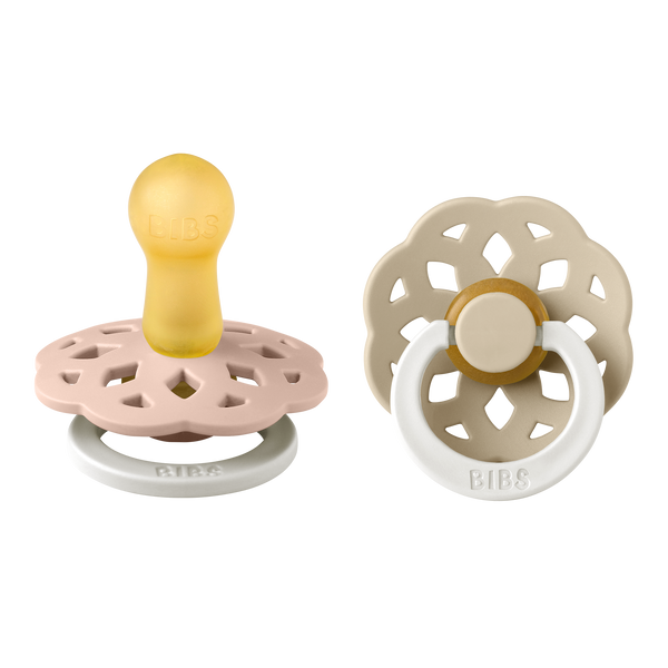BIBS Pacifier Boheme Latex 2 PK Blush Glow / Vanilla Glow (Min. of 2 PK, multiples of 2 PK)