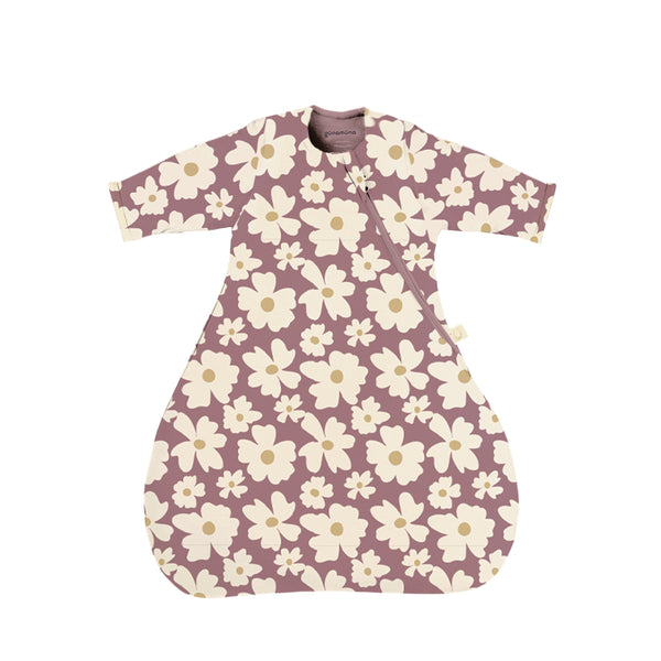 günamüna Long Sleeve Transitional Swaddle Sleep Sack Duvet Bamboo Blossom 2.5 TOG
