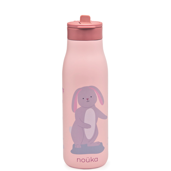 noüka Stainless Steel Drinking Bottle 16 Oz Daisy Collection - Pip-The Rabbit
