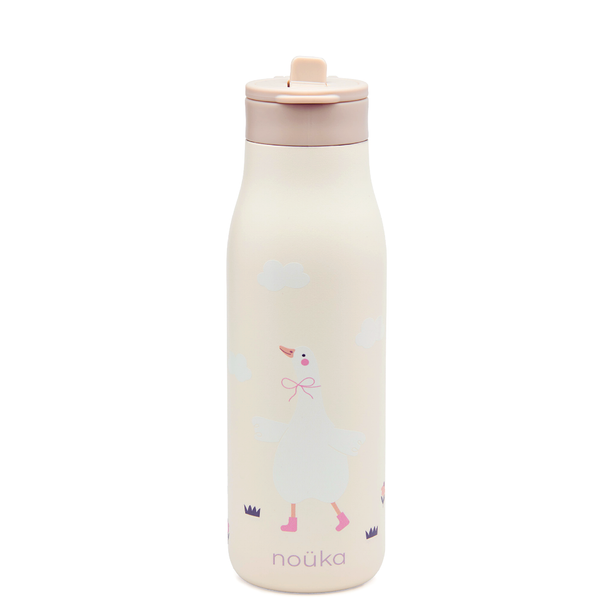 noüka Stainless Steel Drinking Bottle 16 Oz Daisy Collection - Willow The Goose