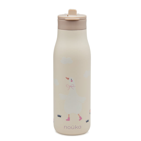 noüka Stainless Steel Drinking Bottle 16 Oz Daisy Collection - Willow The Goose