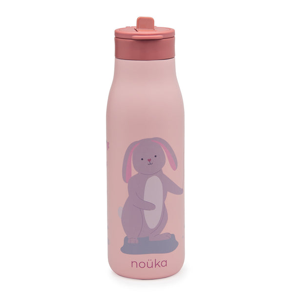 noüka Stainless Steel Drinking Bottle 16 Oz Daisy Collection - Pip-The Rabbit