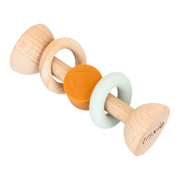 Trixie Wooden silicone rattle - Mr. Fox