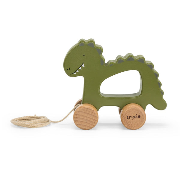 Trixie Wooden pull along toy - Mr. Dino